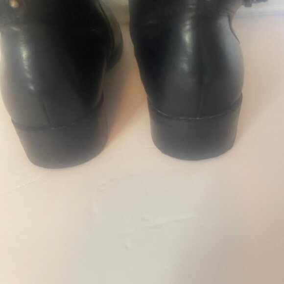 Clarks Pita Arizona Women's Black Leather Buckle Boots, Knee High, size 9M - Picture 12 of 14